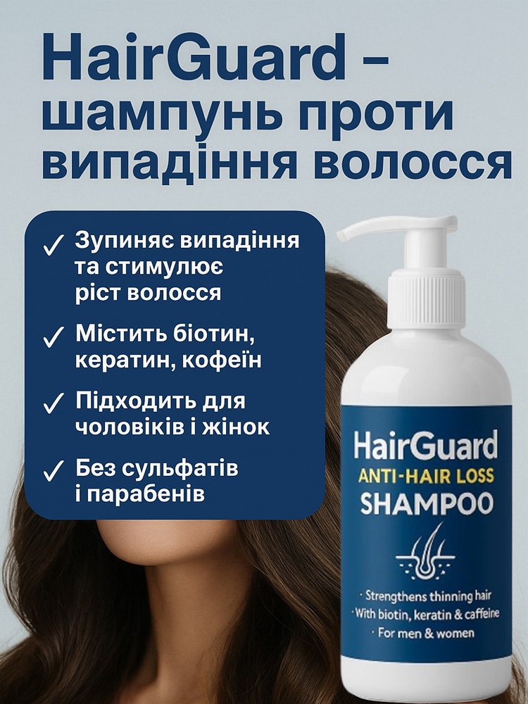 HairGuard – професійний догляд проти випадіння волосся